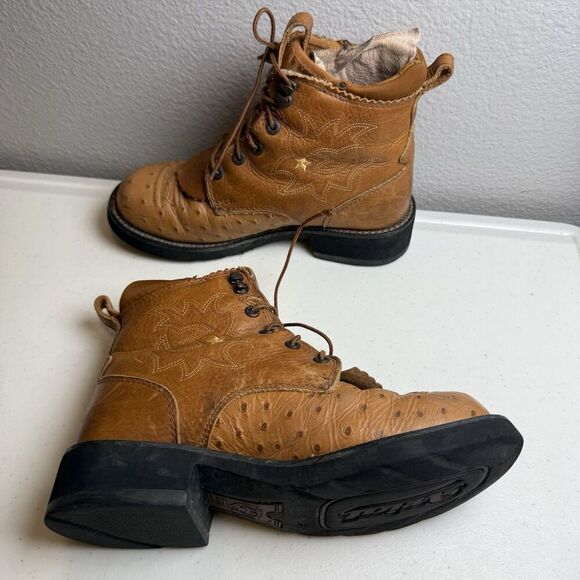 Ariat Boots Womens Size 6 Ostrich Western Leather Cowboy Boots - Picture 4 of 10